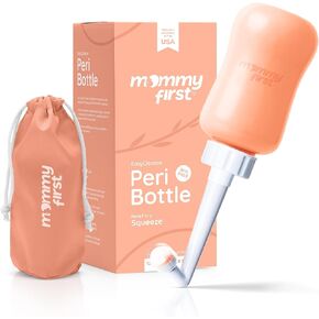 Peri Bottle for Postpartum Care from Mommy First™ | Upside Down Bottle for Perineal Cleansing and Recovery | Portable Bidet | Postpartum Essential | Green 12.2 OZ