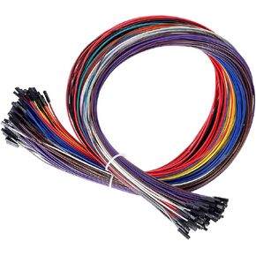 Breadboard Jumper Wires 22AWG Male to Male 120-Pack More Red and Black Jumpers 6'' Length Square Head 0.1'' 10 Colors for Raspberry Pi (15CM, M/M) in Kuwait