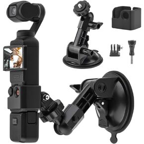 Suction Cup Mount for DJI Osmo Pocket 3，Action Camera Car Windshield Suction Cup Mount Window Vehicle Boat Camera Suction Cup Bracket Holder for DJI Osmo Pocket 3 Accessories