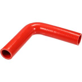X AUTOHAUX 28mm 1.10" ID 90 Degree Elbow Silicone Reducer Hose Pipe Bend Turbo Water Intercooler Red