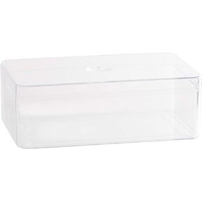 Hammont Small Acrylic Box - Party Favor Gift Boxes - Clear Cube with Rounded Edges for Gifts, Weddings, Treats, Candies & Accessories - Square Home Storage Boxes | 3"x3"x3 (12 Pack)