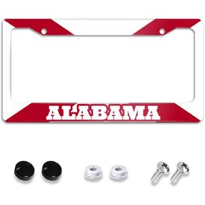 Florida State Flag License Plate Frame Aluminum Flag of The US State Car Tag Fashion Plate Covers Car Accessories Decor for Women Men Girls Vehicle