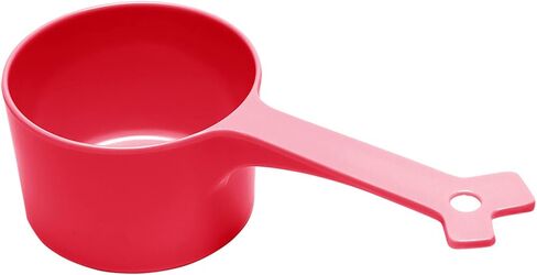 Messy Mutts Melamine Dog Food Scoop (1 Cup Capacity) | Measuring Cup for Animal Food | Features 1/2 Cup Indicator Line | Small or Large Dog Food Scooper | Dishwasher Safe | Blue in Saudi Arabia