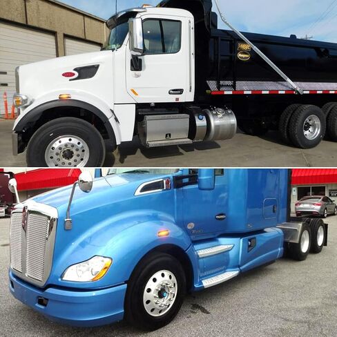 لـ 2013-2017 Kenworth T680 2011-2015 Kenworth T700، 2014-2015 Kenworth T880، 2015-2019 Peterbilt 567 Amber LED عدسة شفافة المصد الأمامي للراكب الجانبي مصباح إشارة الانعطاف in Kuwait