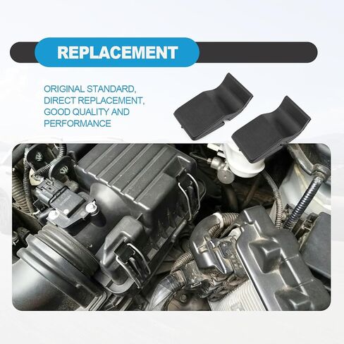 مشبك ملحق منقي هواء أسود 17219-P65-000 مشبك مبيت مدخل بلاستيكي لسيارة Honda Fit 1.5L 2009-2013 Insight 1.0L 2000-2006 Accord (2 قطعة) in Saudi Arabia