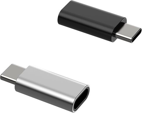 2-Pack Lighting to USB-C Adapter Charging Cables Fast Charging & Data Transfer Compatible with iPhone 15 Pro Max Plus, Type-C Connectors Not for Audio in Saudi Arabia