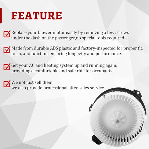 محرك منفاخ تيار متردد مع مروحة يناسب 2005-2020 Toyota 4Runner/Avalon/Highlander/Camry 2014-2020 Dodge Journey 2007-2015 Venza-Lexus ES350 ES300h GX460 يستبدل 87103-60400 68232372AC 87103-0E040 700 215 in Kuwait