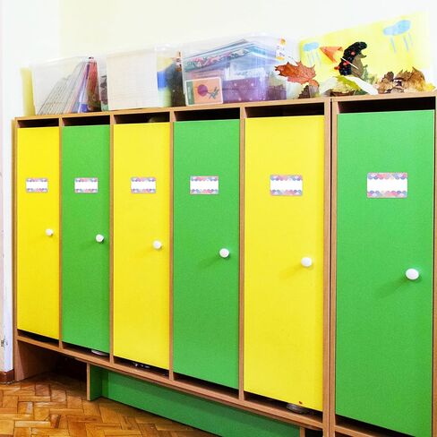 Lucleag 200 PCS Name Tags Stickers, Self Adhesive Colors Name Tag Labels Name Stickers for Back to School Classroom Student Office Desk Cubby Locker Clothes Party, 2x3 inch in Saudi Arabia