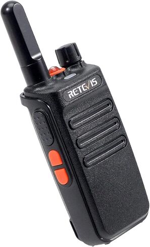 جهاز اتصال لاسلكي Retevis RB35 20 حزمة، أجهزة راديو محمولة ثنائية الاتجاه طويلة المدى، مصباح يدوي، صغير، بدون استخدام اليدين، جهاز اتصال لاسلكي متين قابل لإعادة الشحن، لمدرسة الأعمال وكنيسة الفندق (أسود) in Saudi Arabia