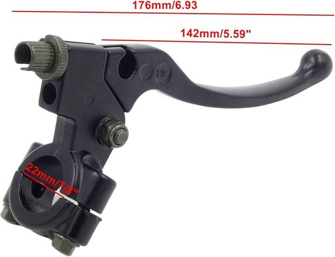 7/8 بوصة 22 مم المقود الأيسر القابل للطي رافعة القابض، مقبض الفرامل رافعة القابض لكولمان CT200U BT200X Trail 200 دراجة صغيرة و50cc 70cc 90cc 110cc 125cc 140cc 150cc الدراجة الترابية in Kuwait