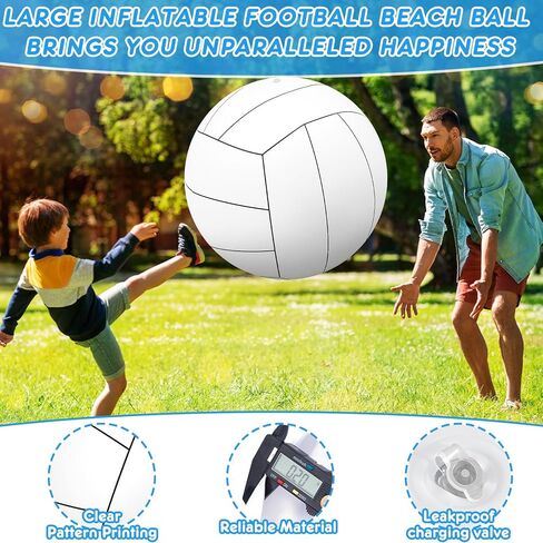 Libima 27 Inch Giant Inflatable Volleyball Large Beach Pool Games Toys for Outdoor Activity Themed Party in Saudi Arabia