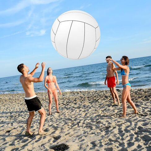 Libima 27 Inch Giant Inflatable Volleyball Large Beach Pool Games Toys for Outdoor Activity Themed Party in Saudi Arabia