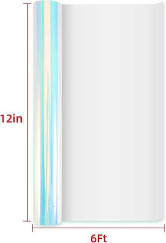 Heat Transfer Vinyl 12" x 6ft Colors HTV Vinyl for Shirts, Iron on Vinyl for Cricut & Cameo or Heat Press Machine Easy to Weed,（Blue 12" x 6ft） in Saudi Arabia