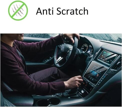 واقي شاشة متوافق مع شاشة اللمس إنفينيتي Q50 Q60، مضاد للوهج والخدش، مقاوم للصدمات، ملحقات الملاحة، قطعتان/مجموعة in Kuwait