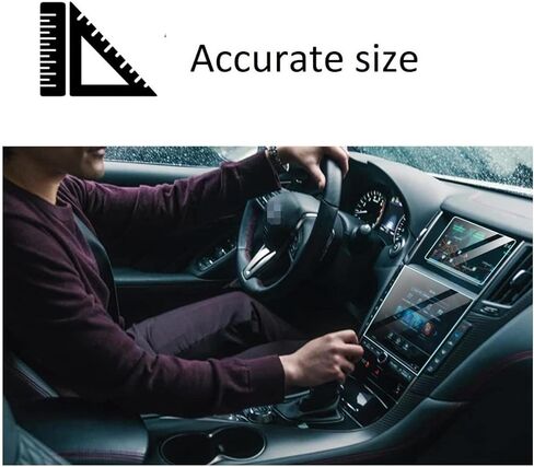 واقي شاشة متوافق مع شاشة اللمس إنفينيتي Q50 Q60، مضاد للوهج والخدش، مقاوم للصدمات، ملحقات الملاحة، قطعتان/مجموعة in Kuwait