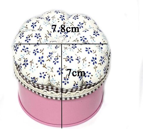 Leadigol Pin Cushion with Metal Storage Jar, Pins Cushion for Sewing with Needle Pin Holder, Pin Storage Sewing Pin Cushion,for Sewing Pins, Paper Clips, Screws in Saudi Arabia