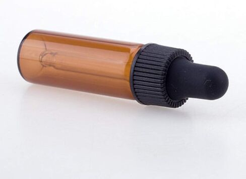 15 قطعة من زجاجات قطارة العنبر 4 مل، قوارير زجاجية صغيرة فارغة للعطور، زجاجات قطرات من الزيوت العطرية، حاويات مستحضرات التجميل مع قطارة زجاجية وأغطية سوداء in Kuwait