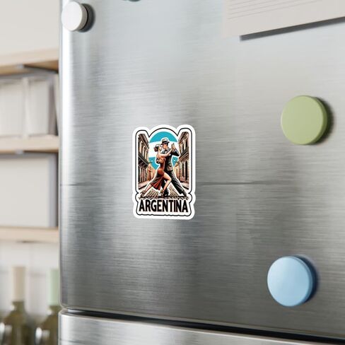 Argentina Sticker Weatherproof Vintage Decal Vinyl Small Waterproof for Water Bottle Mug Passport Scrapbook Notebook Laptop Tumbler Skateboard Computer Phone 4" in Saudi Arabia