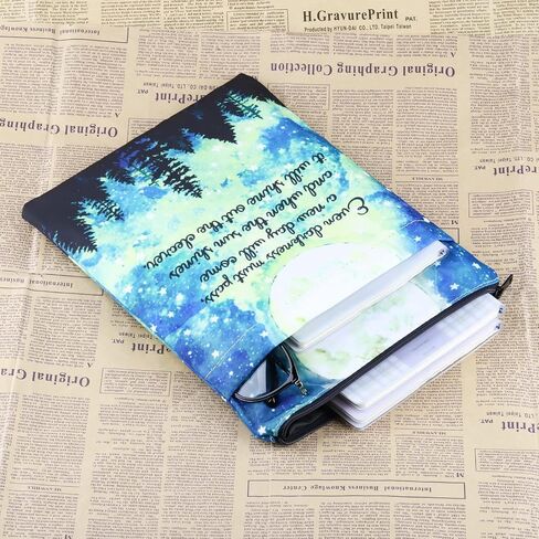 BWWKTOP Rings Novel Book Sleeve Literary Lover Gifts Even Darkness Must Pass A New Day Will Come Rings Book Cover Book Protector (even darkness) in Saudi Arabia
