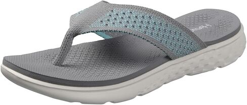 Harssidanzar Flip Flops For Women,Summer Arch Support Soft Beach Thong Breathable Sandals KL225US in Saudi Arabia