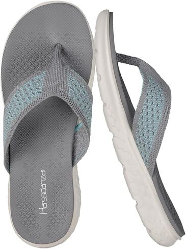Harssidanzar Flip Flops For Women,Summer Arch Support Soft Beach Thong Breathable Sandals KL225US in Saudi Arabia
