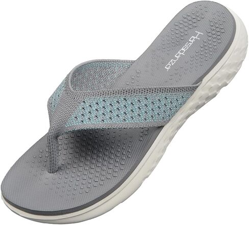 Harssidanzar Flip Flops For Women,Summer Arch Support Soft Beach Thong Breathable Sandals KL225US in Saudi Arabia