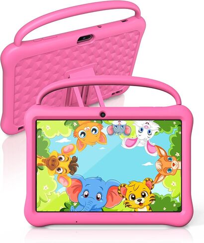 Kids Tablet 10 inch Android 13 Tablet for Kids, 2GB RAM 64GB ROM, Quad-Core CPU, Toddler Tablets Kids Space, IPS HDTouch Screen, Shockproof Case, Parental Control, WiFi, Camera(Blue) in Saudi Arabia