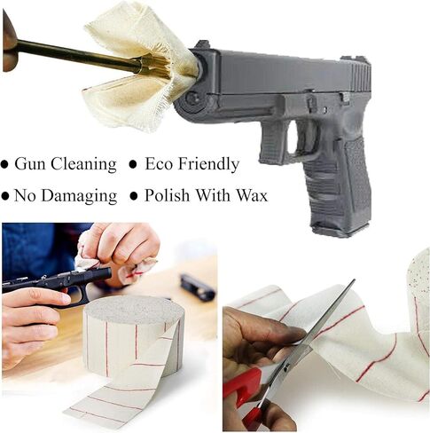 Rifle Cleaning Cloth Patches | Barrel Cleaner Patch |Gun Cleaning Patch in 10 Yard Long Roll in Saudi Arabia