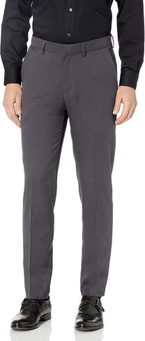 Kenneth Cole Unlisted Men's Heather Gab Slim Fit Flat Front Flex Waistband Dress Pant in Saudi Arabia