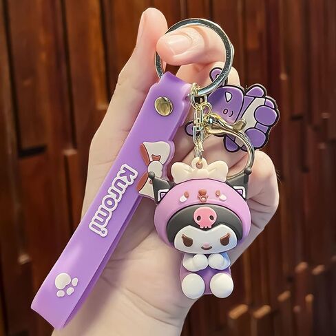 5 Pcs kawaii Anime Keychain Set Anime Figure Pendant Cute Keyring for Car Backpacks Accessories Multicolor in Saudi Arabia