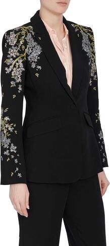 Cinq à Sept Women's Lilac Vine Emb Cheyenne Blazer in Kuwait