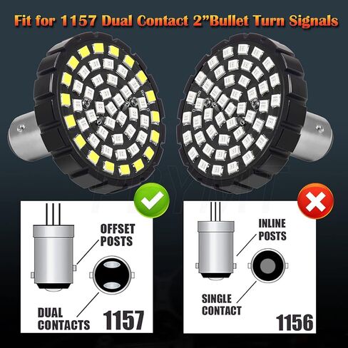 PBYMT 1157 LED ضوء إشارة الانعطاف، ضوء فرامل أمامي وخلفي، غطاء عدسة دخان 2 بوصة، متوافق مع Harley Davidson Sportster Softail Touring Electra Street Glide Road King 1997-2024 in Kuwait