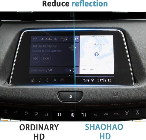 SHAOHAO for 2019-2023 2024 Cadillac XT4 واقي شاشة 8 بوصة، لـ 2020-2023 2024 Cadillca CT4 واقي شاشة 8 بوصة زجاج مقسى 2024 CX4 XT4 غطاء واقي شاشة XT4 CT4 2023 2024 ملحقات in Saudi Arabia