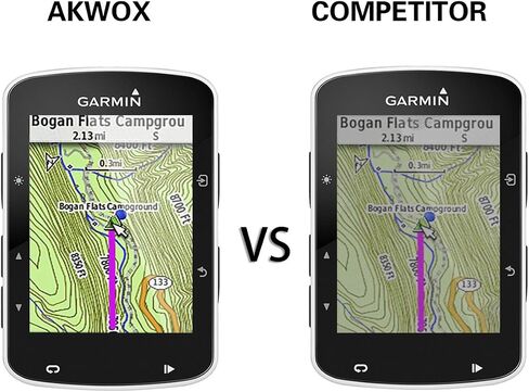 (Pack of 4) Tempered Glass Screen Protector for Garmin Edge 520, AKWOX 0.3mm 9H Hard Scratch-Resistant Protector for Garmin Edge 520 in Saudi Arabia