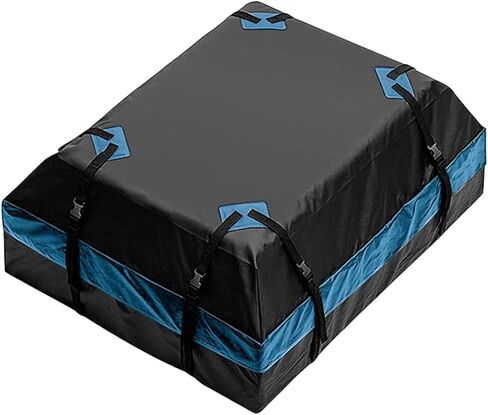 Car Roof Duffel Bag, 15 Cubic Feet Waterproof Roof Duffel Bag for All Cars with Luggage Racks - includes Anti-slip Mat and Rain CoverSoft Shell Roof BagCar Carrier Bag in Saudi Arabia