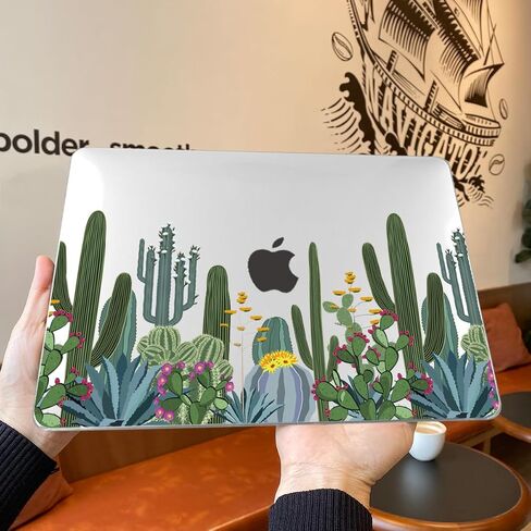 Teryeefi Compatible with MacBook Air 13 inch Case M1 A2337 A2179 A1932 (2021 2020 2019 2018 Release) with Touch ID, Plastic Hard Shell Cover + Keyboard Skin + Screen Protector, Cute Animals in Saudi Arabia