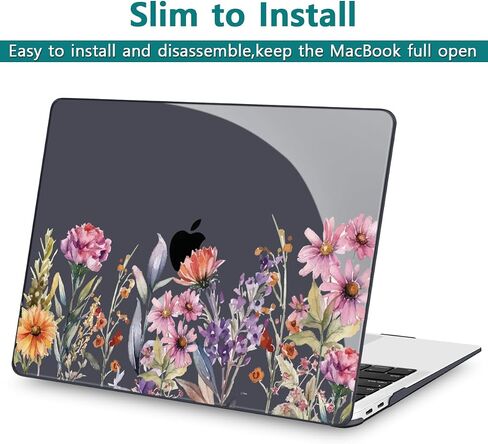 Teryeefi Compatible with MacBook Air 13 inch Case M1 A2337 A2179 A1932 (2021 2020 2019 2018 Release) with Touch ID, Plastic Hard Shell Cover + Keyboard Skin + Screen Protector, Cute Animals in Saudi Arabia