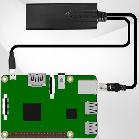 MEIRIYFA USB نوع C PoE Splitter 5V 2.4A، PoE إلى USB-C محول 10/100Mbps IEEE 802.3af طاقة قياسية عبر إيثرنت للأجهزة اللوحية، Dropcam، كاميرات IP الأمنية والمزيد in Saudi Arabia