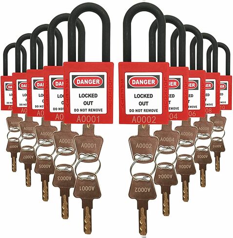 تأمين Tagout أقفال قفل أمان Loto، مرتبط بشكل مختلف، أقفال آمنة OSHA Loto لقفل محطات وأجهزة وضع العلامات in Kuwait