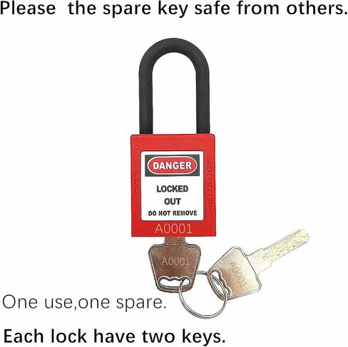 تأمين Tagout أقفال قفل أمان Loto، مرتبط بشكل مختلف، أقفال آمنة OSHA Loto لقفل محطات وأجهزة وضع العلامات in Kuwait
