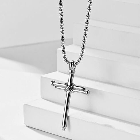 2 Pcs Arrow Necklace Titanium Steel Men Punk Hip Hop Vintage BFF Necklace Triangle Spearhead Arrowhead Friendship Couple Pendant Necklace Men Gifts Jewelry in Saudi Arabia