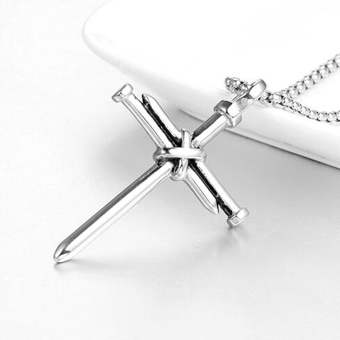 2 Pcs Arrow Necklace Titanium Steel Men Punk Hip Hop Vintage BFF Necklace Triangle Spearhead Arrowhead Friendship Couple Pendant Necklace Men Gifts Jewelry in Saudi Arabia