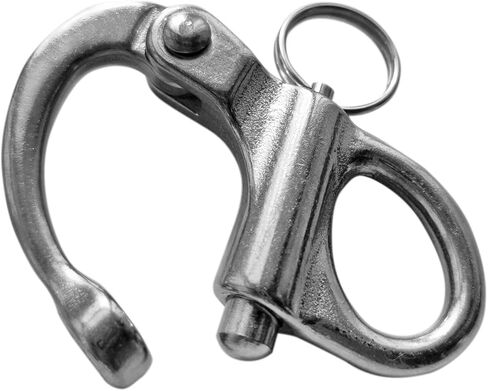 Stainless Steel 316 Pair of 1-3/8"(35MM) 2IN(52MM) 2-3/4IN(69MM) 33/4in(96mm) Fixed Bail Snap Shackle for Bracelet, Sailboat in Saudi Arabia