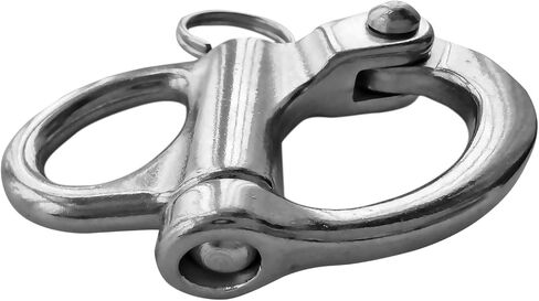 Stainless Steel 316 Pair of 1-3/8"(35MM) 2IN(52MM) 2-3/4IN(69MM) 33/4in(96mm) Fixed Bail Snap Shackle for Bracelet, Sailboat in Saudi Arabia