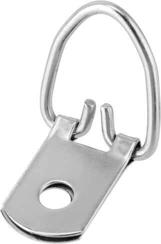 300 قطعة من أدوات تعليق الصور على شكل حرف D، شماعات صور على شكل حلقة فضية على شكل حرف D معدنية بفتحة واحدة على شكل حرف D مع مسامير للصور وإطارات الصور واللوحات المعلقة in Kuwait