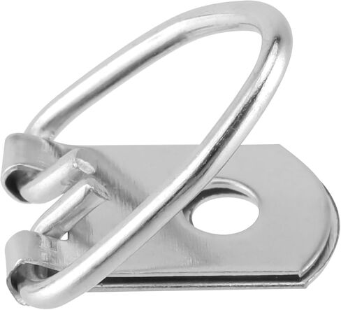 300 قطعة من أدوات تعليق الصور على شكل حرف D، شماعات صور على شكل حلقة فضية على شكل حرف D معدنية بفتحة واحدة على شكل حرف D مع مسامير للصور وإطارات الصور واللوحات المعلقة in Kuwait