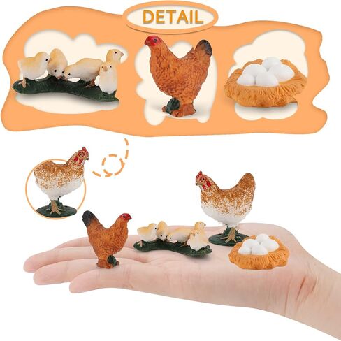 Life Cycle of Duck Figurines Animals Figurines Set Duck Toys Realistic Farm Animals Preschool Animals Figures Eduactional Project Diorama Model Toy for Kids in Saudi Arabia