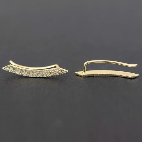 Handmade Ear Cuff Gold sterling silver ear cuff for men earring men ear cuff earring men for men for boyfriend birthday men jewelry punk in Saudi Arabia
