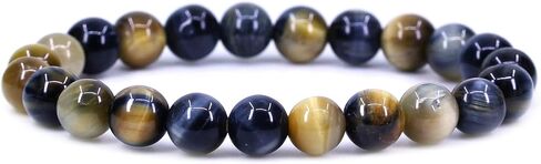 Gem Semi Precious Gemstones 8mm Round Beads Crystal Stretch Bracelets 7 Inch Unisex in Saudi Arabia