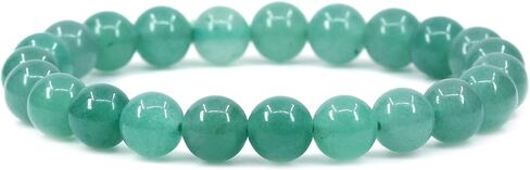 Gem Semi Precious Gemstones 8mm Round Beads Crystal Stretch Bracelets 7 Inch Unisex in Saudi Arabia